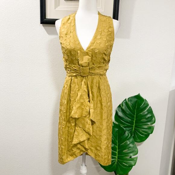 BHLDN | Quillaree Tethered Dots Dress Yellow Size 2 NWOT - Picture 12 of 12